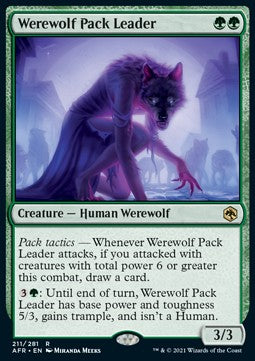 Werewolf Pack Leader AFR-211 Rare Near Mint Englisch Foil