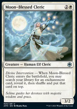 Moon-Blessed Cleric AFR-26 Uncommon Near Mint Englisch Foil