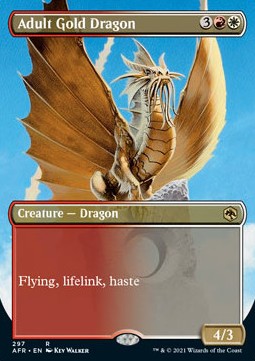 Ausgewachsener Golddrache XAFR-297 Rare Excellent Englisch Foil
