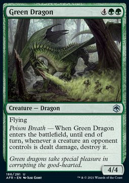Grüner Drache AFR-186 Uncommon Near Mint Deutsch Foil