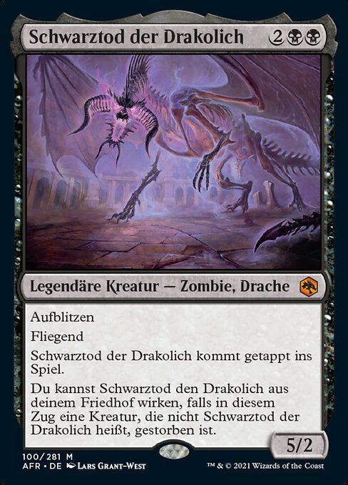 Schwarztod der Drakolich AFR-100 Mythic Near Mint Deutsch