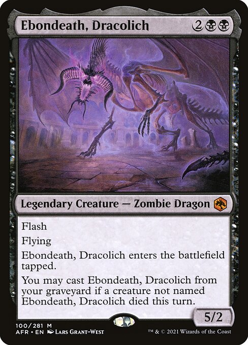 Ebondeath, Dracolich AFR-100 Mythic Near Mint Englisch