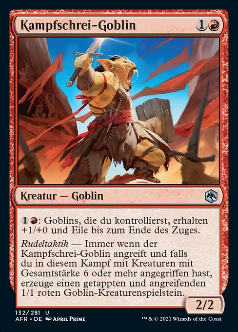 Kampfschrei-Goblin AFR-132 Uncommon Excellent Deutsch