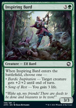 Inspirierender Barde AFR-189 Common Excellent Englisch Foil