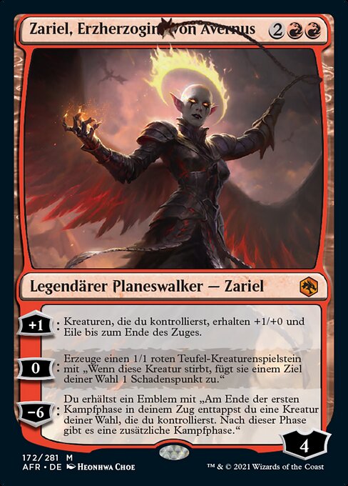 Zariel, Erzherzogin von Avernus AFR-172 Mythic Near Mint Deutsch