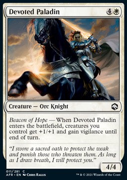 Treuer Paladin AFR-11 Common Near Mint Deutsch Foil