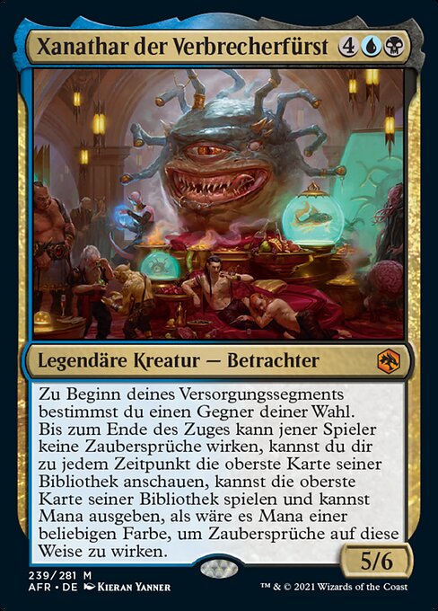Xanathar der Verbrecherfürst AFR-239 Mythic Near Mint Deutsch Foil