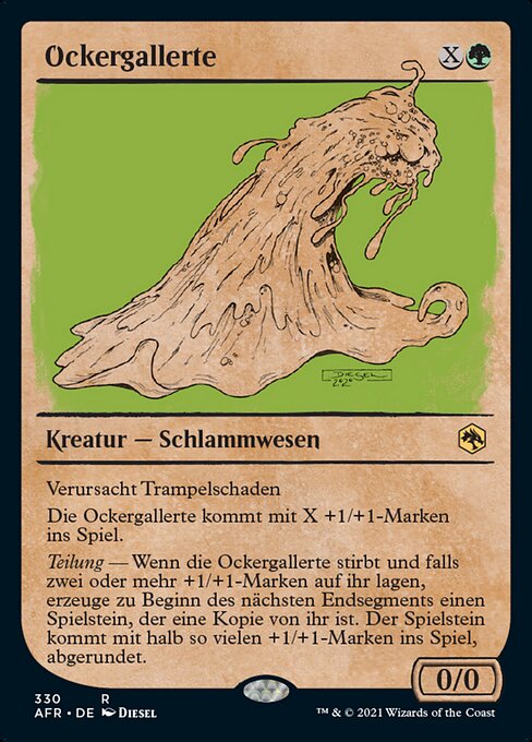 Ockergallerte XAFR-330 Rare Near Mint Deutsch