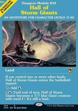 Hall of Storm Giants XAFR-354 Rare Near Mint Englisch Foil