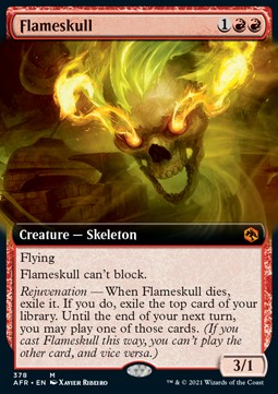 Flammenschädel XAFR-378 Mythic Played Englisch Foil