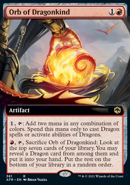 Orb of Dragonkind XAFR-381 Rare Near Mint Englisch