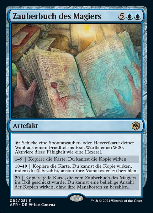 Zauberbuch des Magiers AFR-82 Rare Near Mint Deutsch Foil