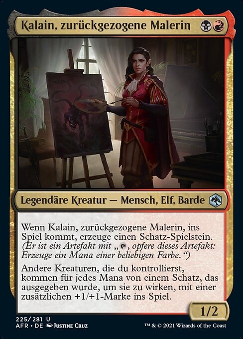 Kalain, zurückgezogene Malerin AFR-225 Uncommon Near Mint Deutsch