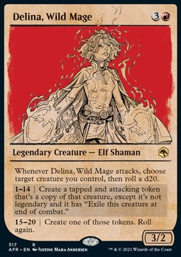 Delina, Wilde Magierin XAFR-317 Rare Near Mint Deutsch Foil