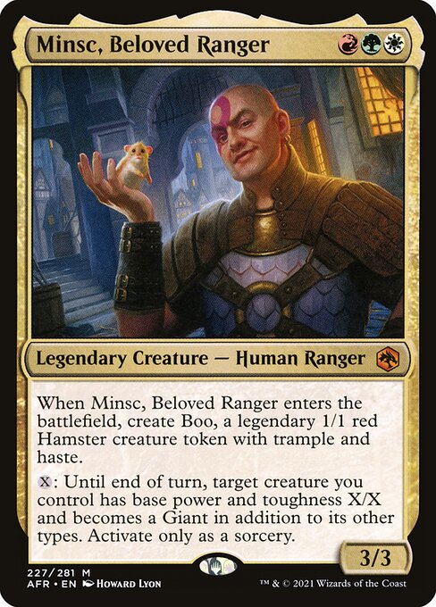 Minsc, Beloved Ranger AFR-227 Mythic Near Mint Englisch