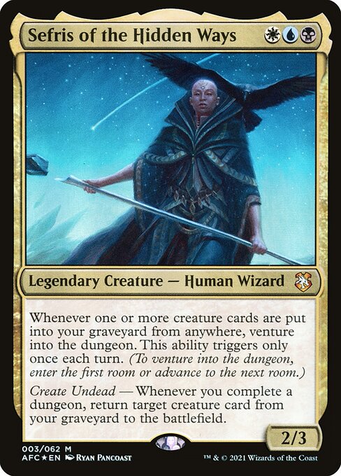 Sefris of the Hidden Ways AFC-3 Mythic Near Mint Englisch Foil
