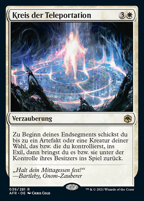 Kreis der Teleportation AFR-39 Rare Near Mint Deutsch