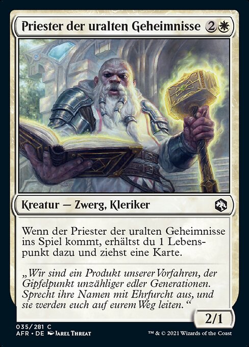Priester der uralten Geheimnisse AFR-35 Common Near Mint Deutsch