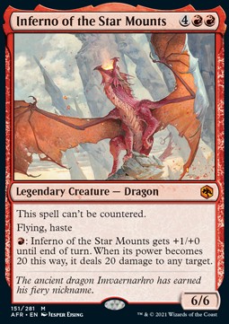 Inferno der Sternenberge AFR-151 Mythic Excellent Englisch Foil
