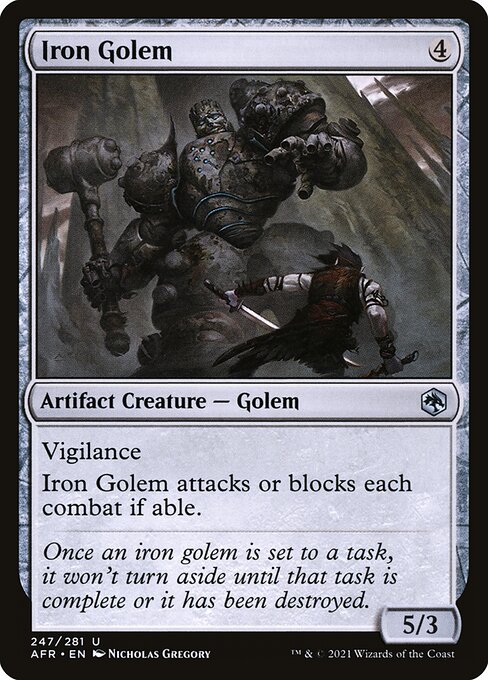 Eisengolem AFR-247 Uncommon Near Mint Englisch Foil