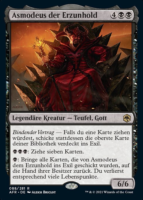 Asmodeus der Erzunhold AFR-88 Rare Good Deutsch Foil