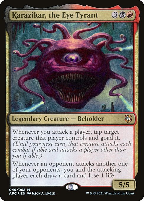 Karazikar, the Eye Tyrant AFC-49 Mythic Excellent Englisch Foil