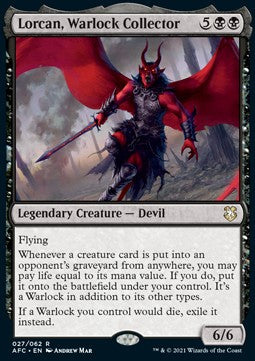 Lorcan, Warlock Collector AFC-27 Rare Near Mint Englisch