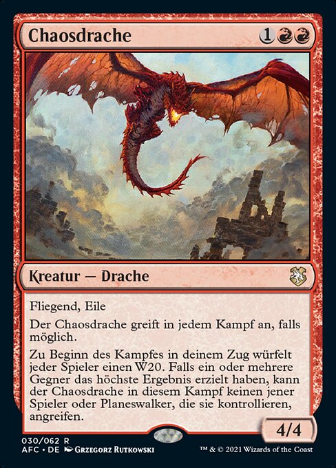Chaosdrache AFC-30 Rare Near Mint Deutsch