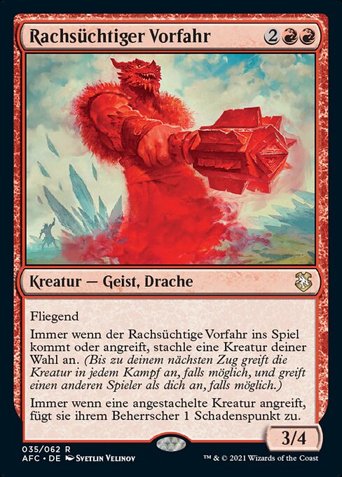 Rachsüchtiger Vorfahr AFC-35 Rare Excellent Deutsch