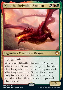 Klauth, unangefochtenes Urwesen AFC-50 Mythic Excellent Deutsch Foil