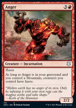 Anger AFC-113 Uncommon Excellent Englisch