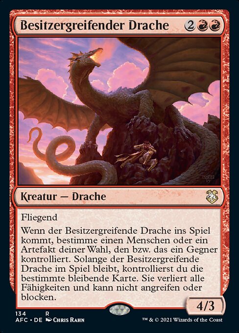 Besitzergreifender Drache AFC-134 Rare Excellent Deutsch