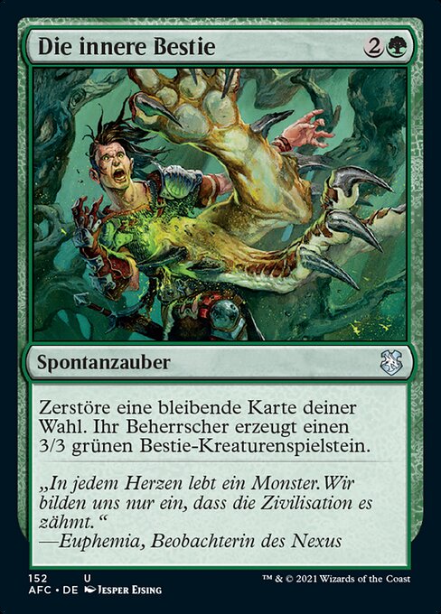 Die innere Bestie AFC-152 Uncommon Near Mint Deutsch