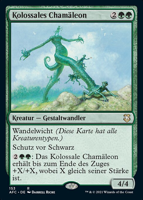 Kolossales Chamäleon AFC-153 Rare Excellent Deutsch