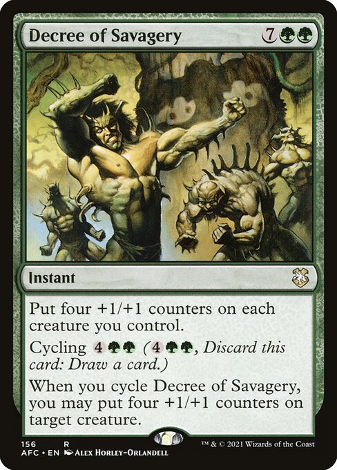 Decree of Savagery AFC-156 Rare Excellent Englisch