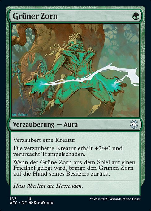 Grüner Zorn AFC-167 Uncommon Near Mint Deutsch