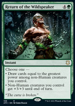 Return of the Wildspeaker AFC-168 Rare Near Mint Englisch