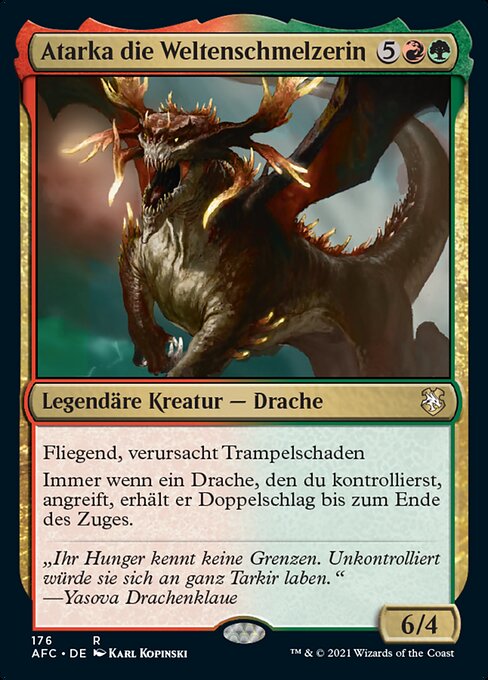 Atarka die Weltenschmelzerin AFC-176 Rare Excellent Deutsch