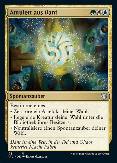 Amulett aus Bant AFC-178 Uncommon Near Mint Deutsch