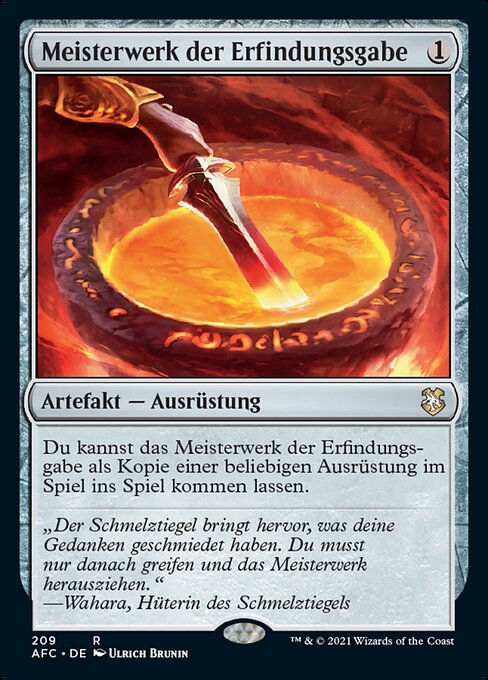 Meisterwerk der Erfindungsgabe AFC-209 Rare Near Mint Deutsch