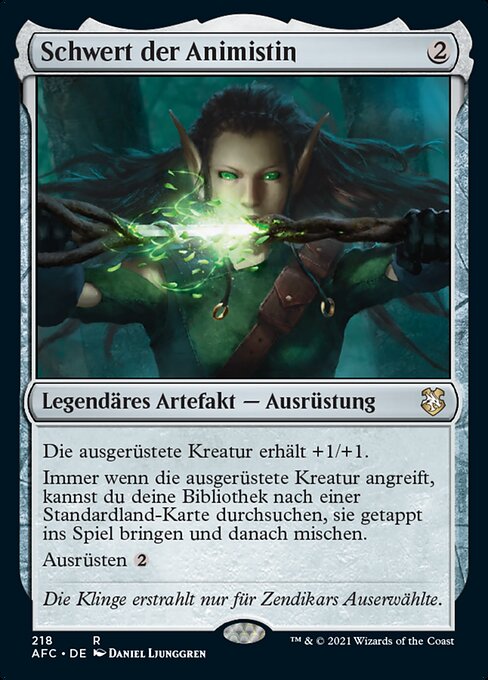 Schwert der Animistin AFC-218 Rare Excellent Deutsch