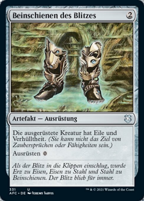 Beinschienen des Blitzes AFC-331 Uncommon Near Mint Deutsch