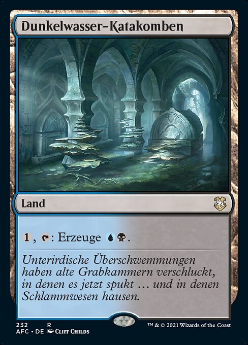Dunkelwasser-Katakomben AFC-232 Rare Excellent Deutsch