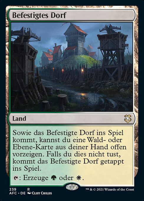 Befestigtes Dorf AFC-239 Rare Near Mint Deutsch