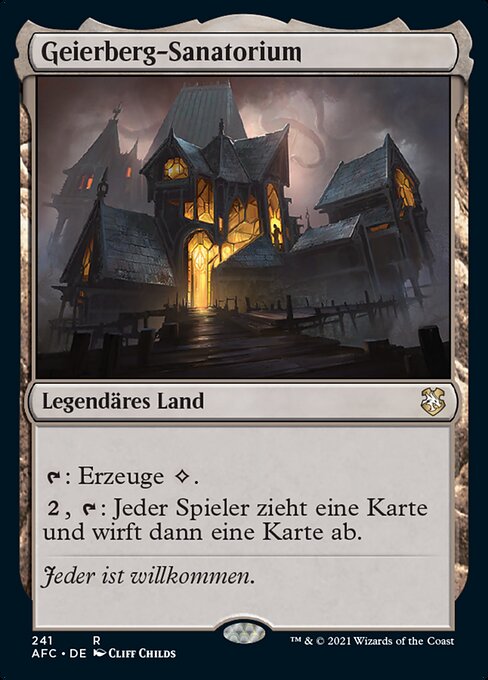 Geierberg-Sanatorium AFC-241 Rare Near Mint Deutsch