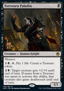 Abgeschworener Paladin (V.1) PAFR-104 Rare Excellent Deutsch Foil