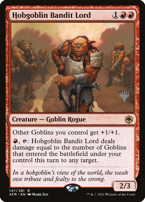 Hobgoblin-Banditenfürst (V.2) PAFR-147 Rare Excellent Deutsch Foil