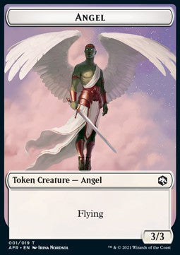Angel Token (W 3/3) // Dog Illusion Token (U */*) XAFR-T 1/3 Token Excellent Englisch Foil