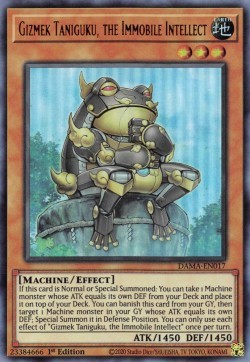 Gizmek Taniguku, der unbewegliche Intellekt DAMA-017 Ultra Rare Excellent Deutsch 1. Auflage