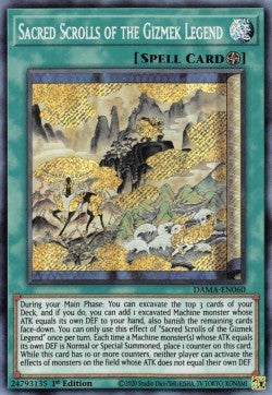 Heilige Rollen der Gizmek-Legende DAMA-060 Secret Rare Near Mint Deutsch 1. Auflage